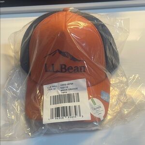 L.L. Bean Orange and Black Trucker Hat